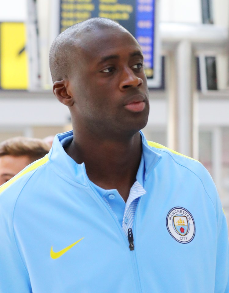 The Ivorian looked very distant as he wandered through Manchester airport