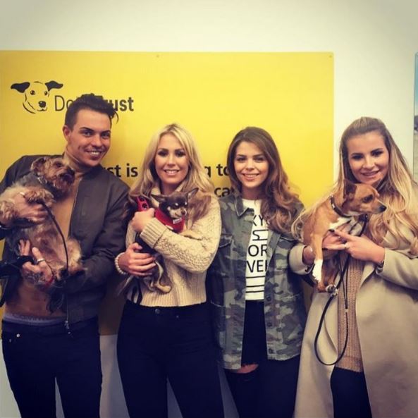  Bobby and his Towie co-stars pictured with their pets