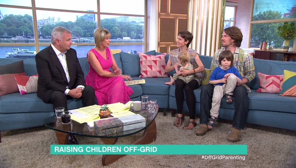  Adele and Matt Allen appeared on This Morning with their 'free range children'