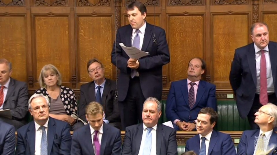  Former frontbencher George Osborne listens from the backbenches