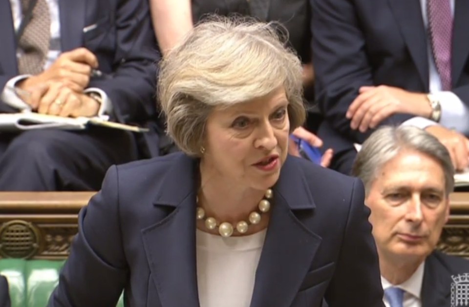  Theresa May flayed Jeremy Corbyn at her first PMQs