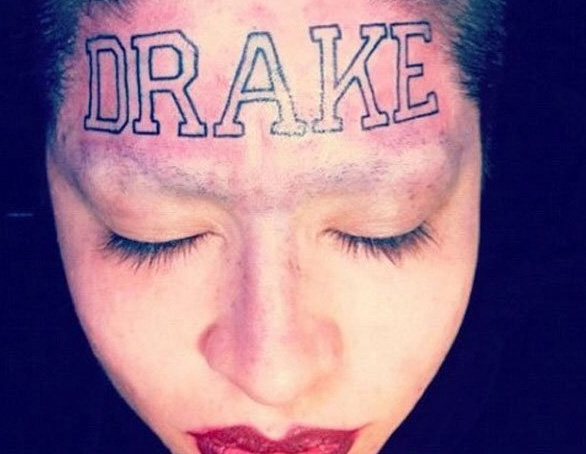  This woman is Drake's number one fan