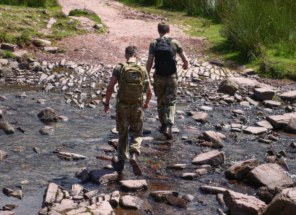  The training camp in the Brecon Beacons today. It is described as being 'physically and mentally challenging'