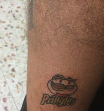  One crisp addict got this cringe-worthy inking