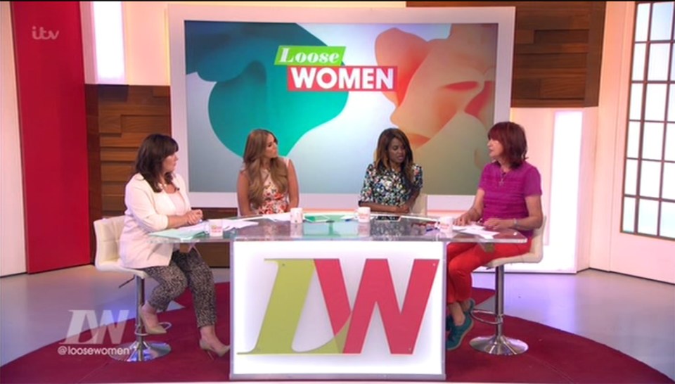  The former Geordie Shore was speaking with fellow Loose Women panellists about mistress and that couples who accept it when she began to discuss how women see each other as threats because of men’s actions