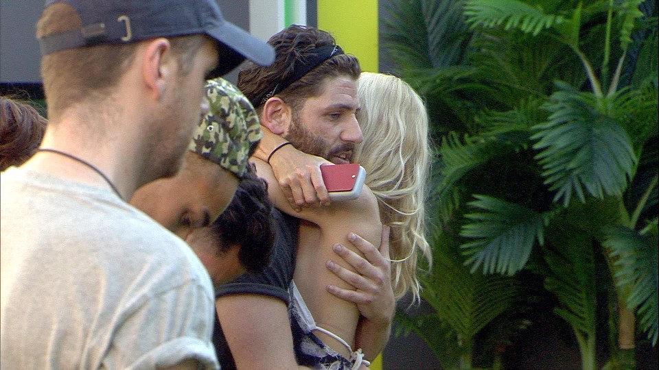  Jayne throws her arms around Sam for giving her the chance to stay