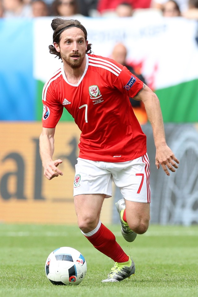  Joe Allen was named in the team of the tournament after impressive displays in the Wales midfield during the European Championship