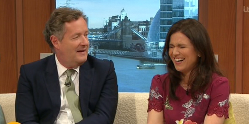  His cheeky quip about Susannah taking care of him left her in stitches