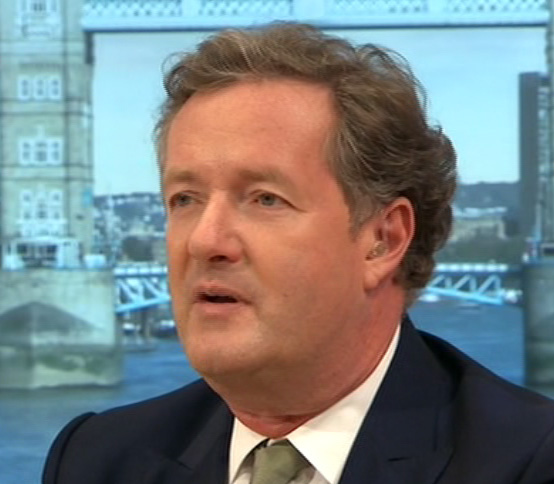  Piers Morgan looked a little peaky on GMB