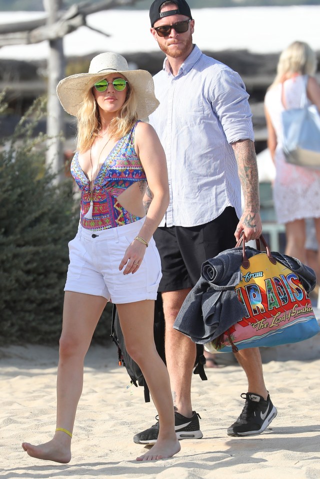  Goulden hours ... Ellie Goulding whisked Jackson Williams to St Tropez while she recoved from the exhaustion