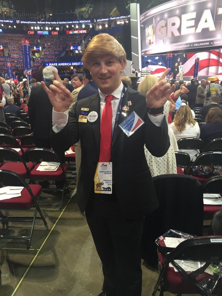  The four day jamboree welcomed characters as bizarre as Trump's trademark hairdo with Jimmy Davidson dressed as 'The Donald' himself