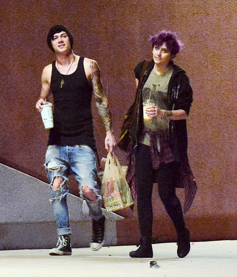  Paris Jackson revealed a bright purple hair do