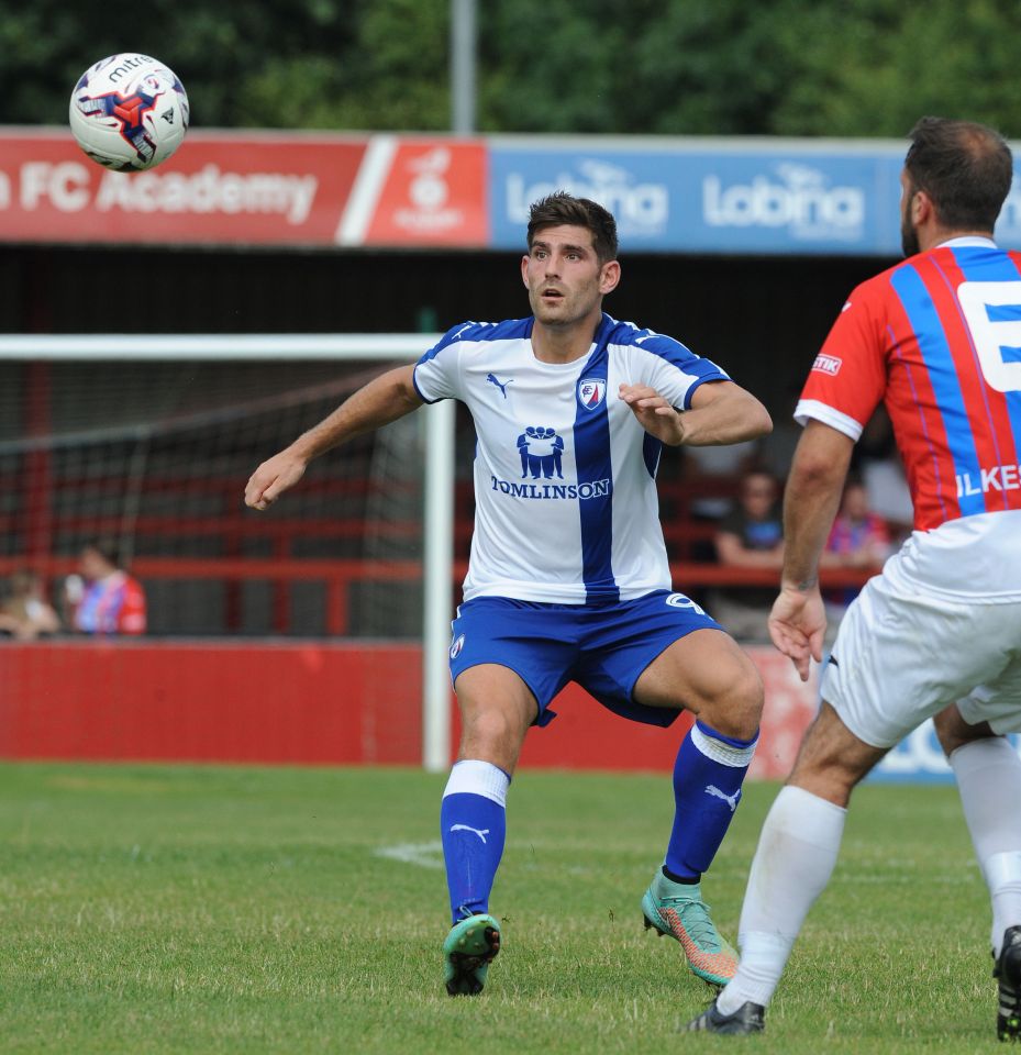 Ched Evans ended four years of football exile by scoring for Chesterfield