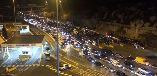  Queue got to be kidding . . . 250,000 holidaymakers have been stranded for up to 24 hours on roads headed towards the Port of Dover