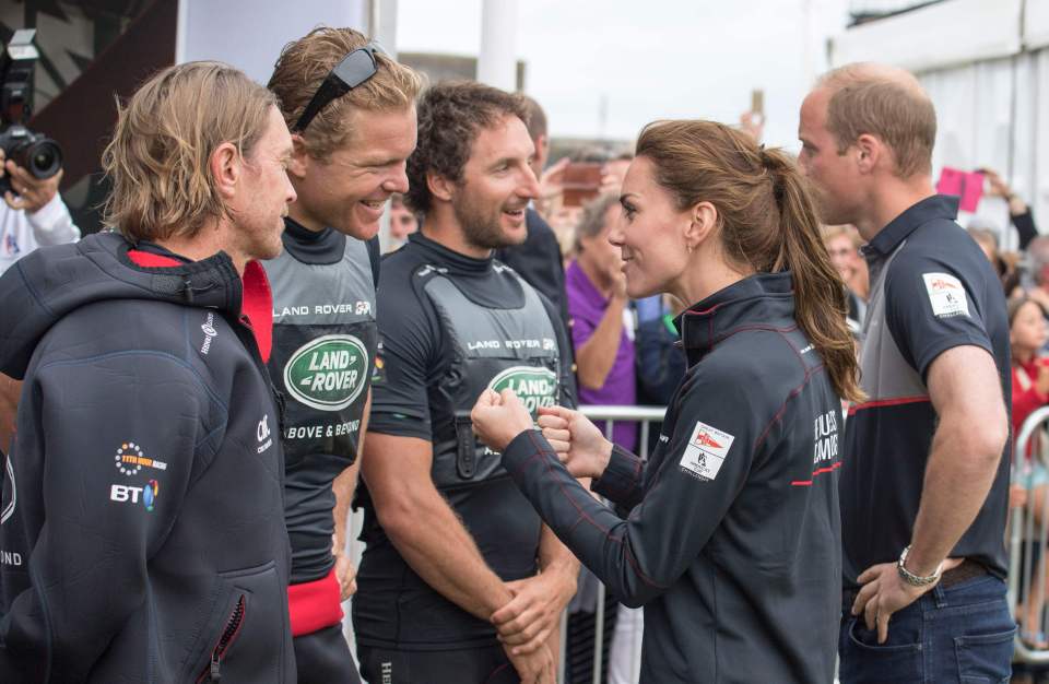 The Cambridges were happy to speak to all involved and pose for photographs