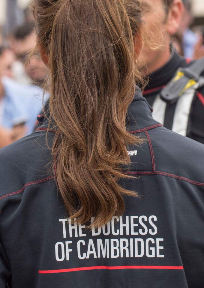 The Duchess had a personalised jacket for the occasion