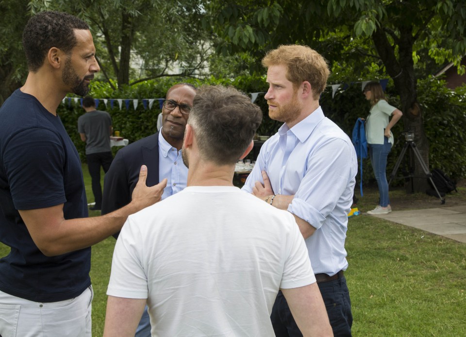 Harry spoke at a BBQ held by mental health charity Heads Together