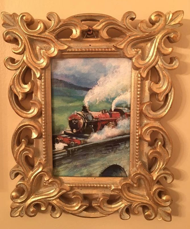  The Hogwarts Express features in this painting