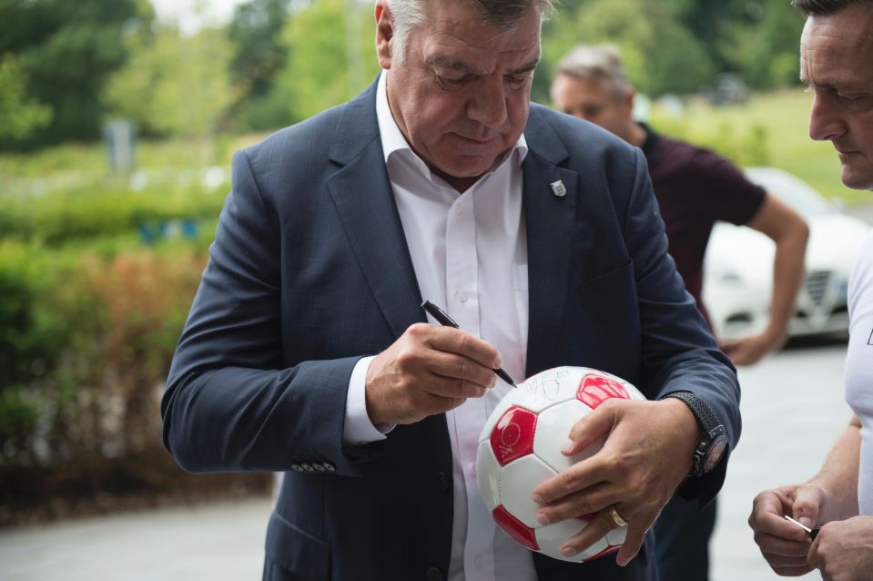  Allardyce was at St George's Park for his first day as England manager