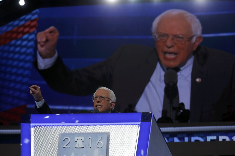  Bernie Sanders threw his weight behind Hillary Clinton despite having campaigned against her