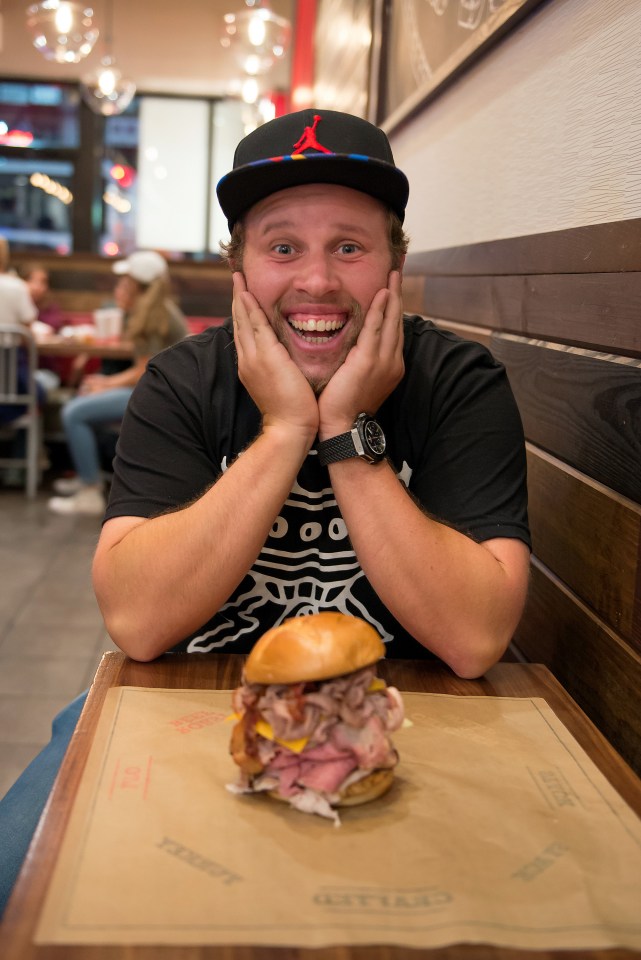  Arby's giant sandwiches seem the ideal sponsor for Johnston