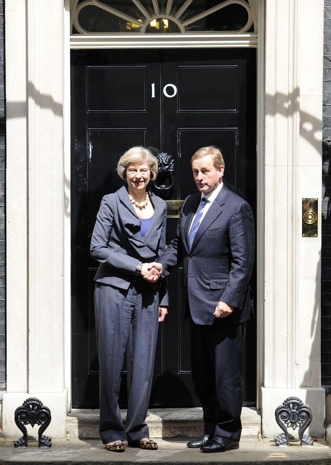  Theresa May met the Irish PM Enda Kerry to discuss how the relationship between Britain and Ireland will be after Brexit