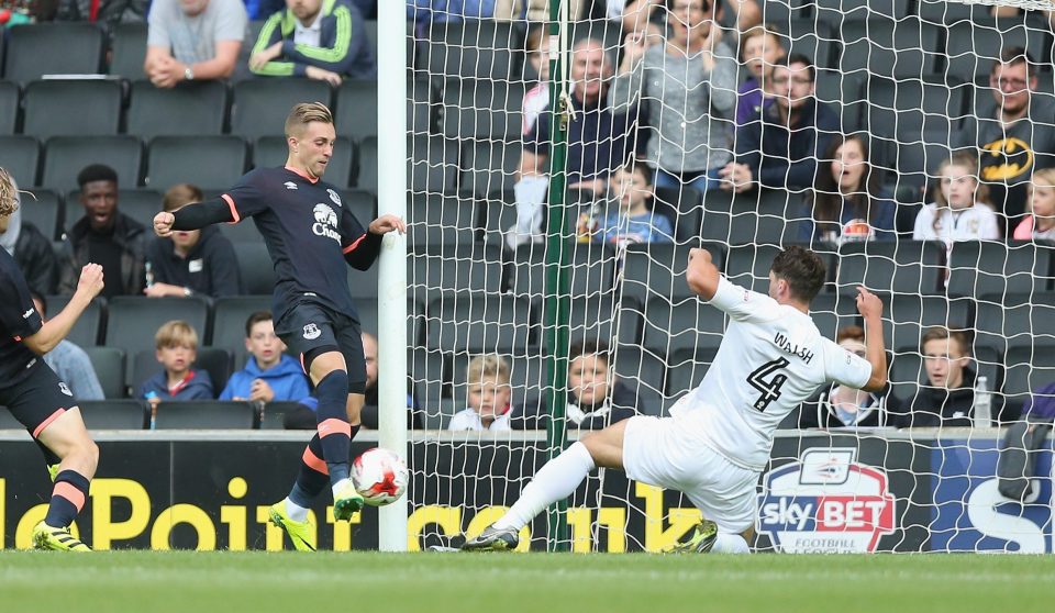  Impressive Spaniard Deulofeu taps home the opening goal of the game against the League 1 opposition