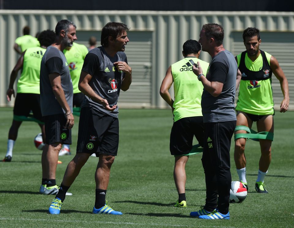 Antonio Conte has been putting his players through their paces in America