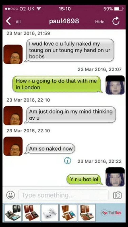  These messages were exchanged throughout March of this year as Platten thought he was speaking to a teenage girl