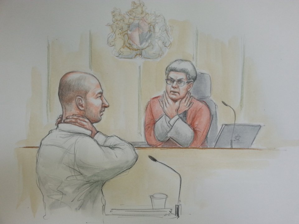  The 52-year-old described to the court what happened at his rented house in Northampton