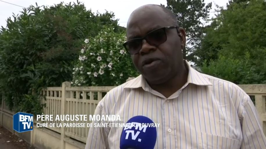 Father Auguste Moanda-Phuati was on holidays when two ISIS butchers murdered his stand in