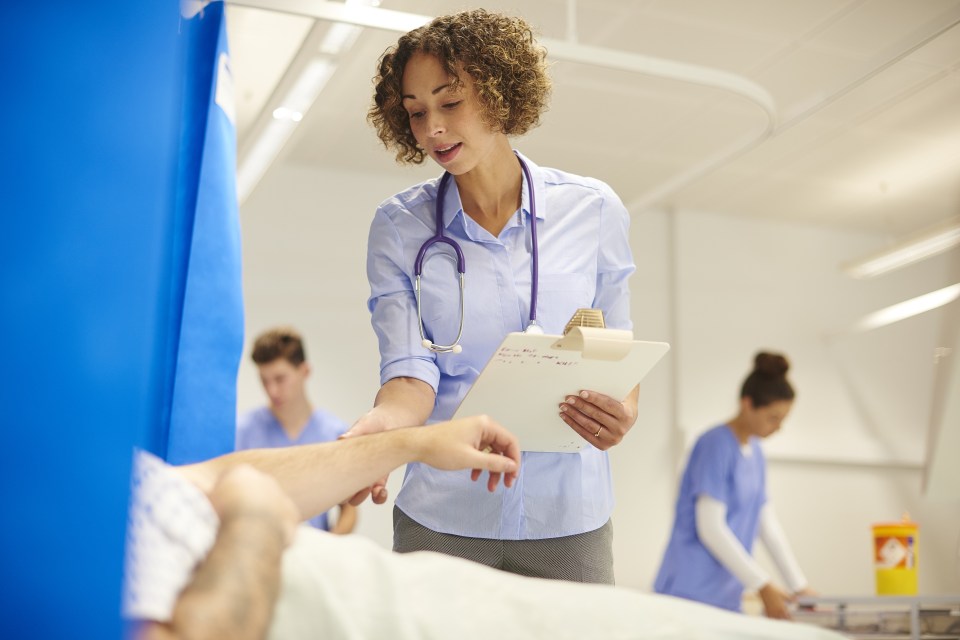 female doctor on the hospital ward