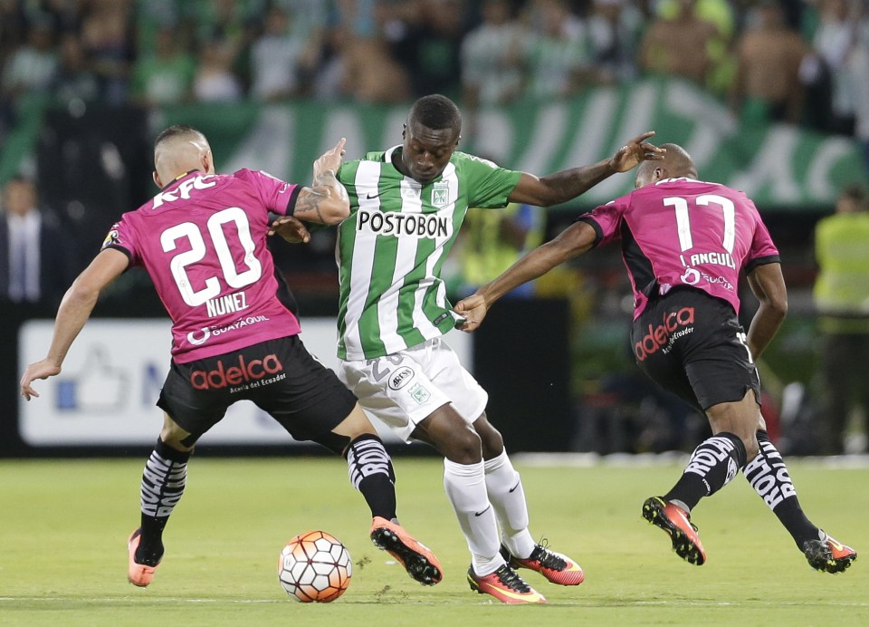  New Manchester City midfielder Marlos Moreno starred for his side in their two-legged Copa Libertadores final win