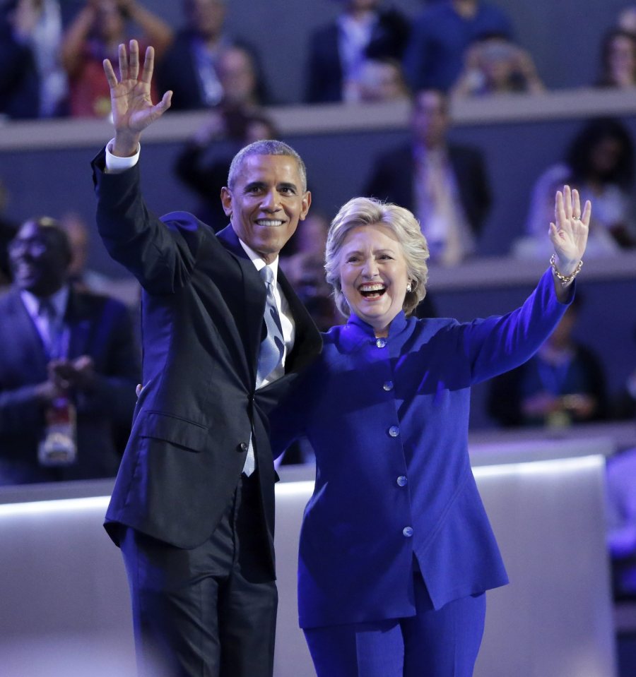  Obama endorsed Clinton in a a barnstorming speech last night at the Democratic Convention