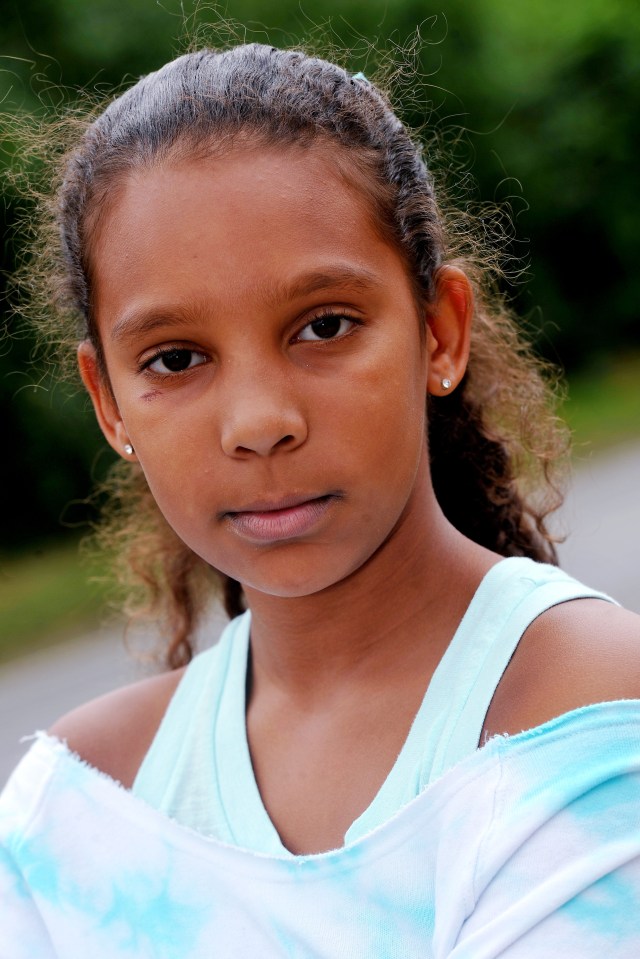  Nine-year-old Atiya has been left distressed by the incident at Nines restaurant in Cambridge