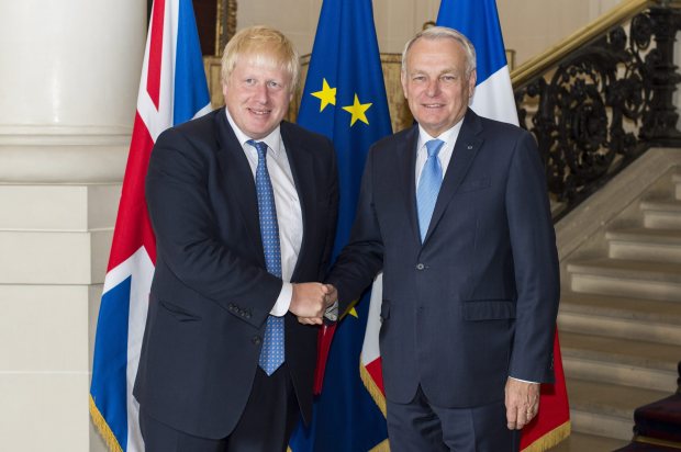 Boris Johnson and Jean Marc Ayrault