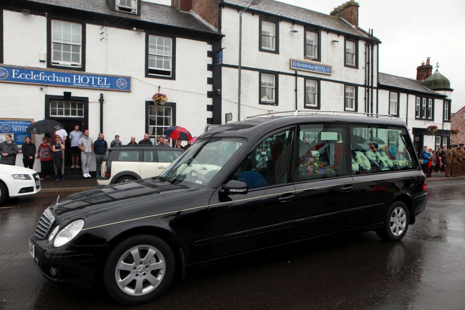 His coffin was driven through city streets to allow locals to say their goodbyes