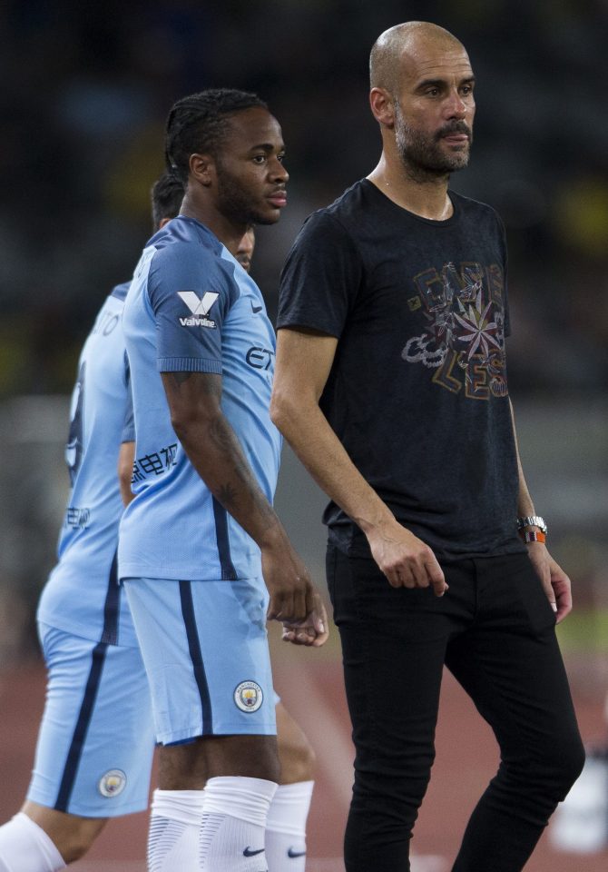  Pep Guardiola will have to make a decision on Raheem Sterling's spot in the team