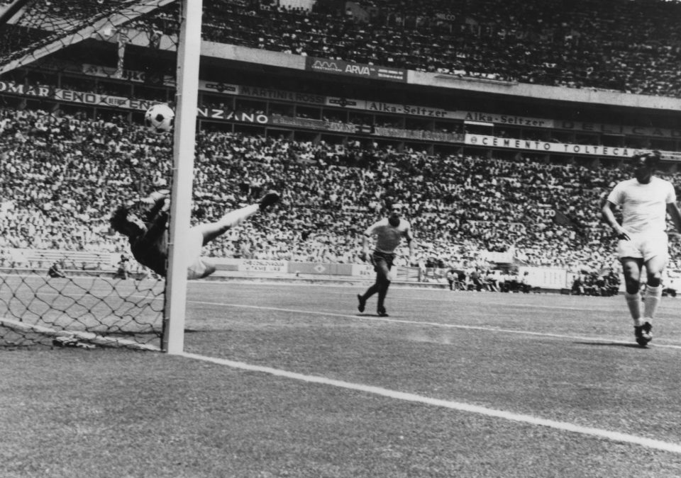  England keeper Banks defied Brazil's Pele with this momentous save in 1970 before the much-tipped 1966 winners lost to West Germany in the quarter-finals