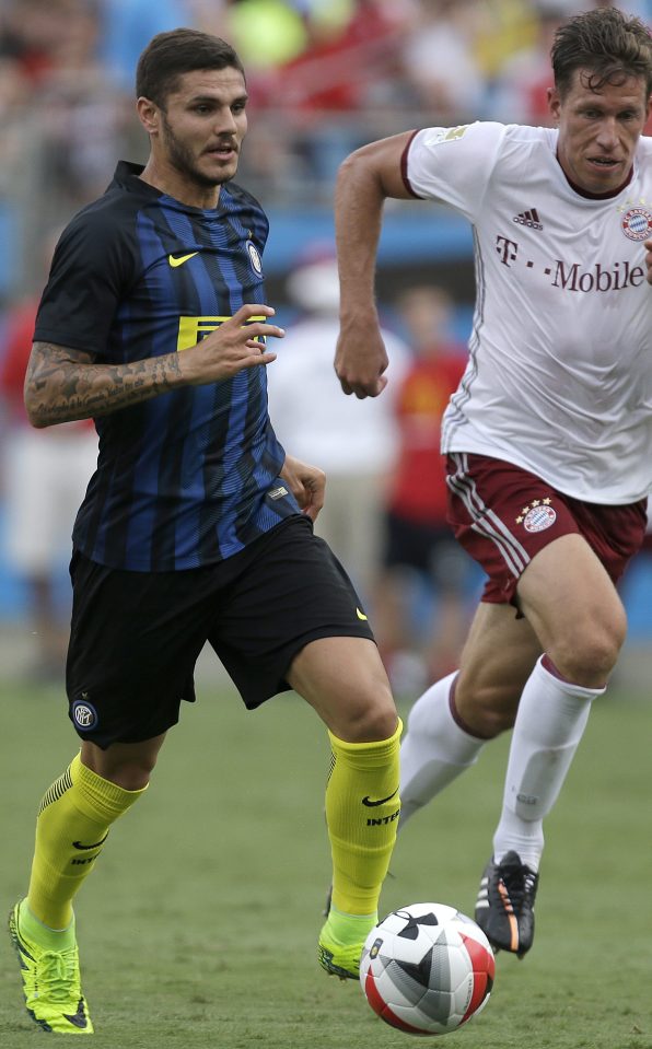  Inter Milan's Mauro Icardi could become a major Arsenal target