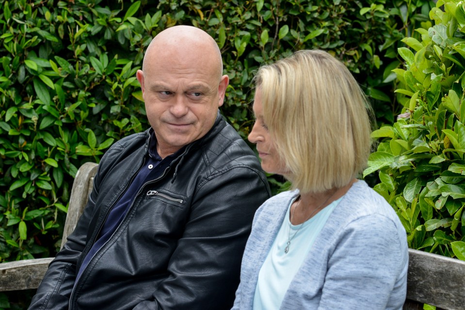  Kathy Beale encourages former flame Grant Mitchell to open up over the passing of mum Peggy in upcoming scenes on EastEnders