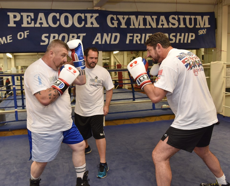  Ex-SAS soldiers Phil Campion, Rob Paxman and Matt Charles are in training to go head-to-head with former-US Seals in a charity boxing match