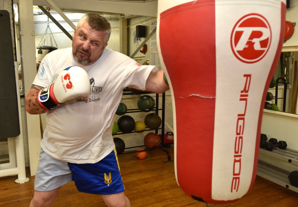  Phil Campion, who said he has always wanted to box, was the brains behind the charity tournament