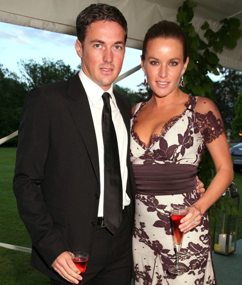  Davinia with her ex husband, Dave Gardener: The couple divorced after seven years and have one son together, Gray