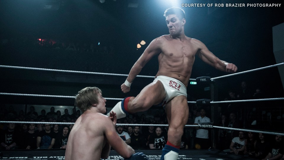 Watch out Cristiano Ronaldo - Zach Sabre Jr performs his infamous penalty kick on an opponent