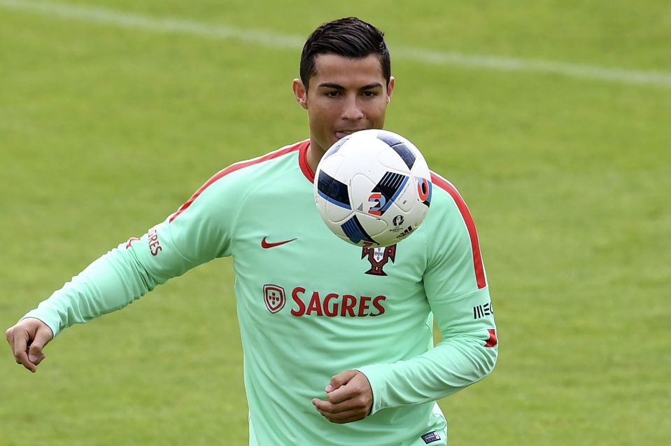  Ronaldo juggles with the ball but has struggled to really shine in Euro matches