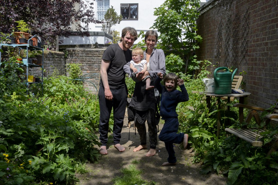  The family go barefoot as much as possible to feel "Earth's power"