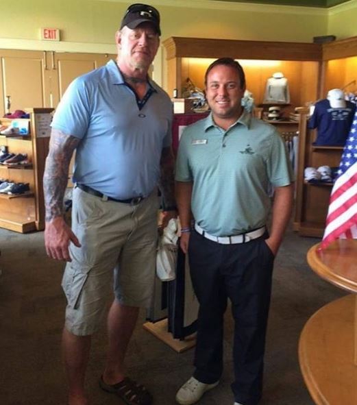  The Undertaker has been pictured in cargo shorts and sandals after a round of golf