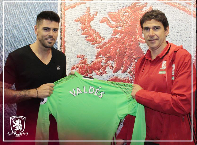  Valdes signed for Middlesbrough this summer