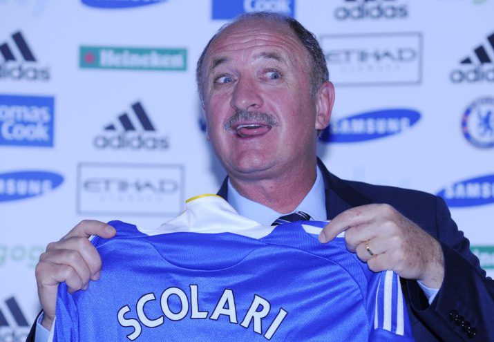 Luiz Felipe Scolari, the new Manager of Chelsea Holds his first press conference.